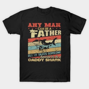 Daddy Shark Any Man Fathers Day T-Shirt